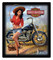 Harley-Davidson Nice Catch Babe Embossed Tin Sign, 13 x 15 inches - Black - Wisconsin Harley-Davidson