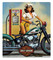 Harley-Davidson Full Service Babe Embossed Tin Sign, Rectangle 13 x 15 inches - Wisconsin Harley-Davidson