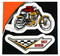 Harley-Davidson Free Shipping - Harley-Davidson 2-Piece Vintage Racing White Decals - 2 Pack - 6 x 8 in. - Free Shipping on many products plus Orders Over $99