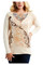 Harley-Davidson Women's Bling Victorian Elegance V-Neck Long Sleeve Top - Cream - Wisconsin Harley-Davidson