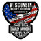 Harley-Davidson Free Shipping - Harley-Davidson Wisconsin Harley Custom Dealer Decal, RWB Up-Winged Eagle - Free Shipping on many products plus Orders Over $99