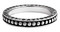 Harley-Davidson Women's Engraved H-D Beaded Stacking Ring - Sterling Silver - Wisconsin Harley-Davidson