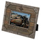 Harley-Davidson Industrial Faux Metal & Wood Picture Frame- Holds 4 x 6 Photo - Wisconsin Harley-Davidson