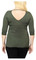 Harley-Davidson Women's Embellished Iron Flame 3/4 Sleeve Top - Olive Green - No Hassle Returns at Wisconsin Harley