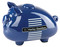 Harley-Davidson Ceramic 1973 Tank Graphic Medium Hog Bank w/ Stopper - Blue - Wisconsin Harley-Davidson