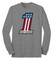 Harley-Davidson Men's #1 Race Graphic Long Sleeve Shirt - Gray 99001-22VM - Wisconsin Harley-Davidson