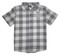 Harley-Davidson Big Boys' B&S Short Sleeve Plaid Flannel Shop Shirt - Gray - Wisconsin Harley-Davidson
