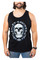 Harley-Davidson Men's Chrome Skull Graphic Cotton Tank Top - Solid Black - Wisconsin Harley-Davidson