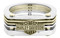 Harley-Davidson Men's Layered Brass & Steel B&S Ring, Stainless Steel HSR0035 - Wisconsin Harley-Davidson