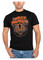 Harley-Davidson Men's Grunge Wolf Crew-Neck Short Sleeve Cotton T-Shirt - Black - Wisconsin Harley-Davidson