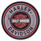 Harley-Davidson Embossed Round Tin Sign, Iconic Bar & Shield Logo, 12 inches - Wisconsin Harley-Davidson