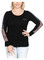 Harley-Davidson Women's Embellished Patriotic H-D Round Neck Long Sleeve Shirt - Wisconsin Harley-Davidson