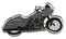 Harley-Davidson Cut-Out Low Rider Motorcycle Hard Acrylic Magnet - 4 inch - Wisconsin Harley-Davidson