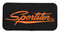 Harley-Davidson 4 in. Embroidered Sportster Emblem Sew-On Patch - Black/Orange - Wisconsin Harley-Davidson