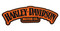 Harley-Davidson 6 in. Embroidered Haunted Harley Emblem Sew-On Patch - Orange - Wisconsin Harley-Davidson