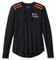Harley-Davidson Women's Iconic Laced Front Long Sleeve Henley - Black 99017-23VW - Wisconsin Harley-Davidson