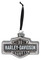 Harley-Davidson 2022 Blown Glass Bar & Shield Holiday Christmas Tree Ornament - Wisconsin Harley-Davidson