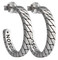 Harley-Davidson Women's Flat Chain Small Hoop Earrings - Stainless Steel - Wisconsin Harley-Davidson
