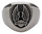 Harley-Davidson Men's Deadlock Wings B&S Band Ring - Silver Stainless Steel - Wisconsin Harley-Davidson