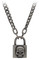 Harley-Davidson Men's Deadlock Skull Padlock Chain Necklace - Stainless Steel - Wisconsin Harley-Davidson