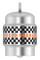 Harley-Davidson Racing Checkered H-D Script Motorcycle Ride Bell - Silver Finish - Wisconsin Harley-Davidson