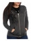 Liberty Wear Women's Heathered Abyss Heavy Cotton Full Zip Hoodie, Charcoal - Wisconsin Harley-Davidson