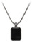 Harley-Davidson Men's Dogtag Onyx Pendant Chain Necklace - Stainless Steel - Wisconsin Harley-Davidson