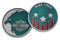 Harley-Davidson Distressed Eagle Metal Challenge Coin, 1.75 inch - Blue/Silver - Wisconsin Harley-Davidson
