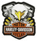 Harley-Davidson Cut-Out Snatched Eagle Hard Acrylic Magnet - 4 inch - Black - Wisconsin Harley-Davidson