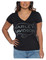 Harley-Davidson Women's Signage V-Neck Short Sleeve Tee - Vintage Black - Wisconsin Harley-Davidson