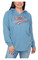Harley-Davidson Women's H-D Raw-Edge Pullover Hoodie - Misty Blue - Wisconsin Harley-Davidson
