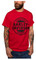 Harley-Davidson Men's Extrude Chest Pocket Short Sleeve Crew-Neck T-Shirt - Red - Wisconsin Harley-Davidson
