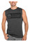 Harley-Davidson Men's Grunge Skull Sleeveless Cotton Muscle Shirt, Charcoal Gray - Wisconsin Harley-Davidson