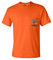 Harley-Davidson Men's B&S Chest Pocket Short Sleeve T-Shirt - Safety Orange - Wisconsin Harley-Davidson