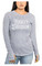Harley-Davidson Women's Forged Decor High-Low Long Sleeve Shirt - Heather Gray - Wisconsin Harley-Davidson