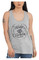 Harley-Davidson Women's Encircled High-Low Sleeveless Tank Top - Heather Gray - Wisconsin Harley-Davidson