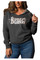 Harley-Davidson Women's Twisted Raw-Edge Pullover Fleece Hoodie - Washed Black - Wisconsin Harley-Davidson