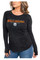 Harley-Davidson Women's Avenue Foiled Long Sleeve Scoop Neck Cotton Shirt - Wisconsin Harley-Davidson