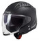 LS2 Helmets Copter Open Face Sun Shield Motorcycle Helmet - Matte Black - Wisconsin Harley-Davidson
