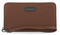 Harley-Davidson Women's Classic Zip Around Leather Wallet w/ Wristlet - Brown - Wisconsin Harley-Davidson