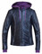 UNIK Women's Ultra 3-IN-1 Purple Hoodie Cowhide Leather Motorcycle Jacket- Black - Wisconsin Harley-Davidson