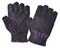 UNIK Women's Purple Butterfly Fingerless Cowhide Leather Motorcycle Gloves - Wisconsin Harley-Davidson