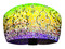 That's A Wrap Women's Bling Woodstock Tie-Dye Knotty Band - Lime Green/Purple - Wisconsin Harley-Davidson
