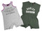 Harley-Davidson Baby Girls' 2-Pack Newborn Romper Set - Light Gray & Green - Wisconsin Harley-Davidson