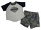 Harley-Davidson Little Boys' 2-Piece Toddler B&S Raglan Tee & Camo Short Set - Wisconsin Harley-Davidson