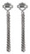 Harley-Davidson Women's Curblink Chain Drop Dangle Post Earrings - Silver - Wisconsin Harley-Davidson