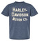 Harley-Davidson Big Boys' Motor Co. Short Sleeve Crew-Neck Tee, Navy Blue - Wisconsin Harley-Davidson