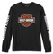 Harley-Davidson Men's Bar & Shield Long Sleeve Shirt - Black 99081-24VM - Wisconsin Harley-Davidson