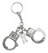 That's A Wrap Handcuffs Key Chain - 4.5 inch - Metal Chrome Silver Plated - Wisconsin Harley-Davidson