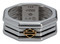 Harley-Davidson Women's Revolve Octagon B&S Band Ring - Sterling Silver - Wisconsin Harley-Davidson